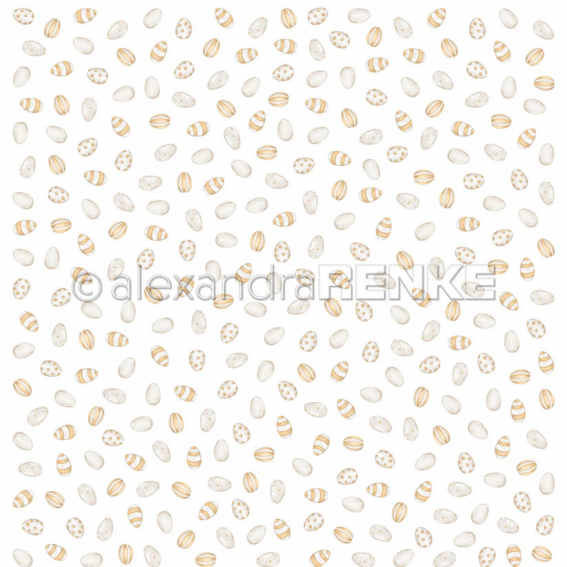 Alexandra Renke - Design paper 12x12" - Many yellow eggs
