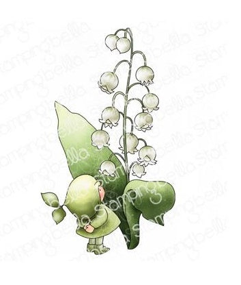 Stamping Bella -Cling Mounted Stamp - Bundle Girl with Lily of the valley