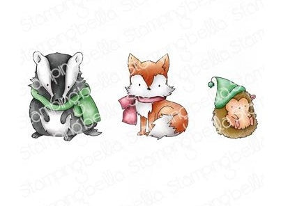 Stamping Bella - Cling Mounted Stamp - Winter Woodland Animals