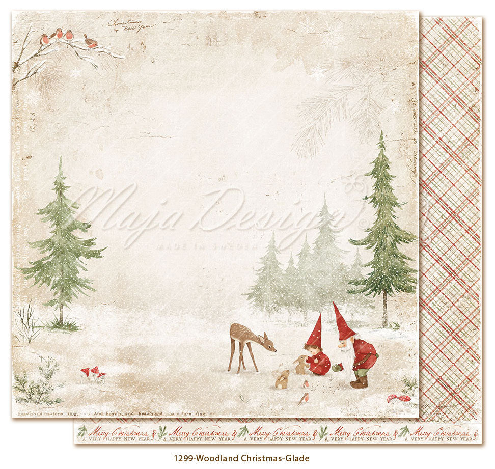 Maja Design - Woodland Christmas - Collection Pack m/monochrome ark - 12 x 12"