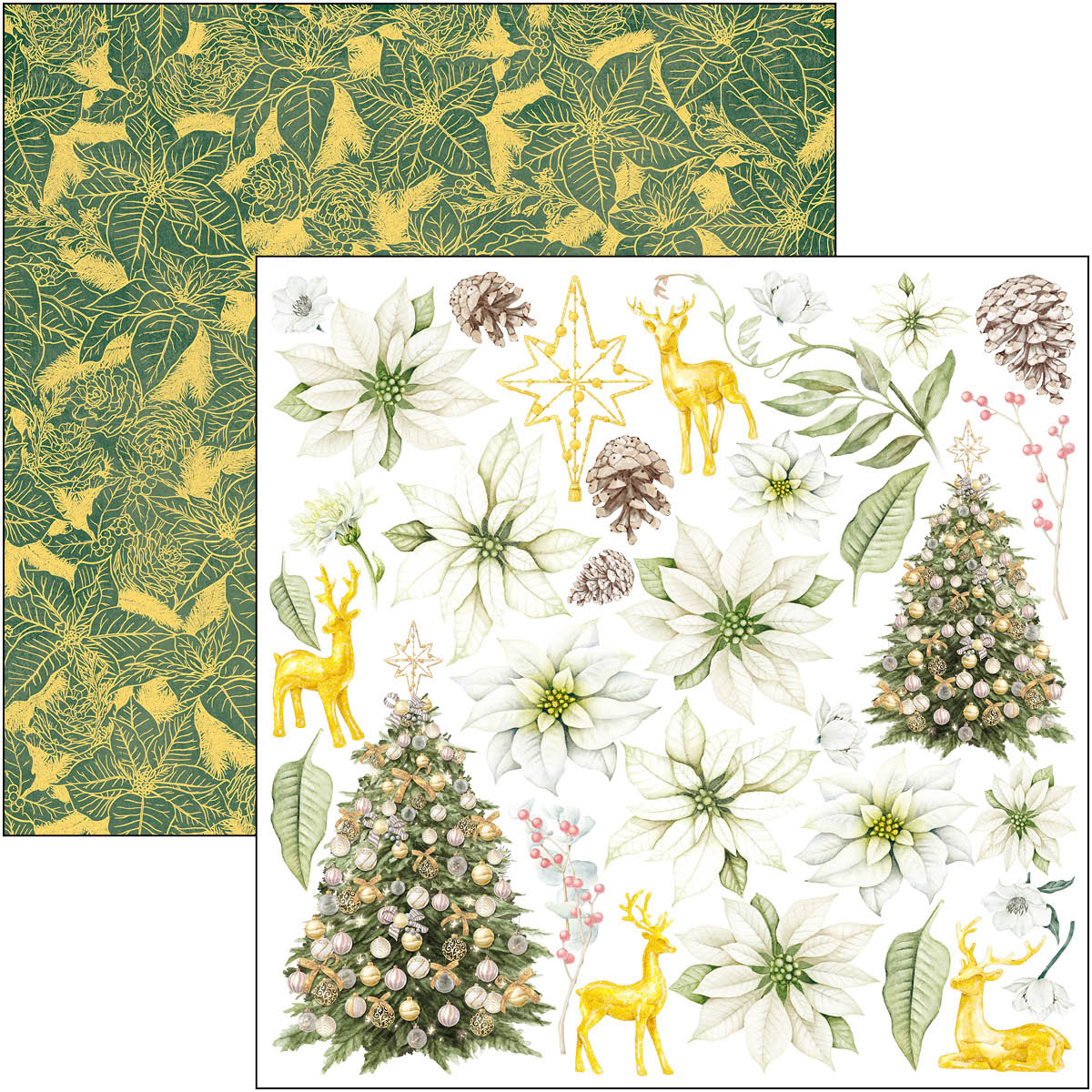 Ciao Bella - Sparkling Christmas- Paper Pack (8 ark) 12 x 12"