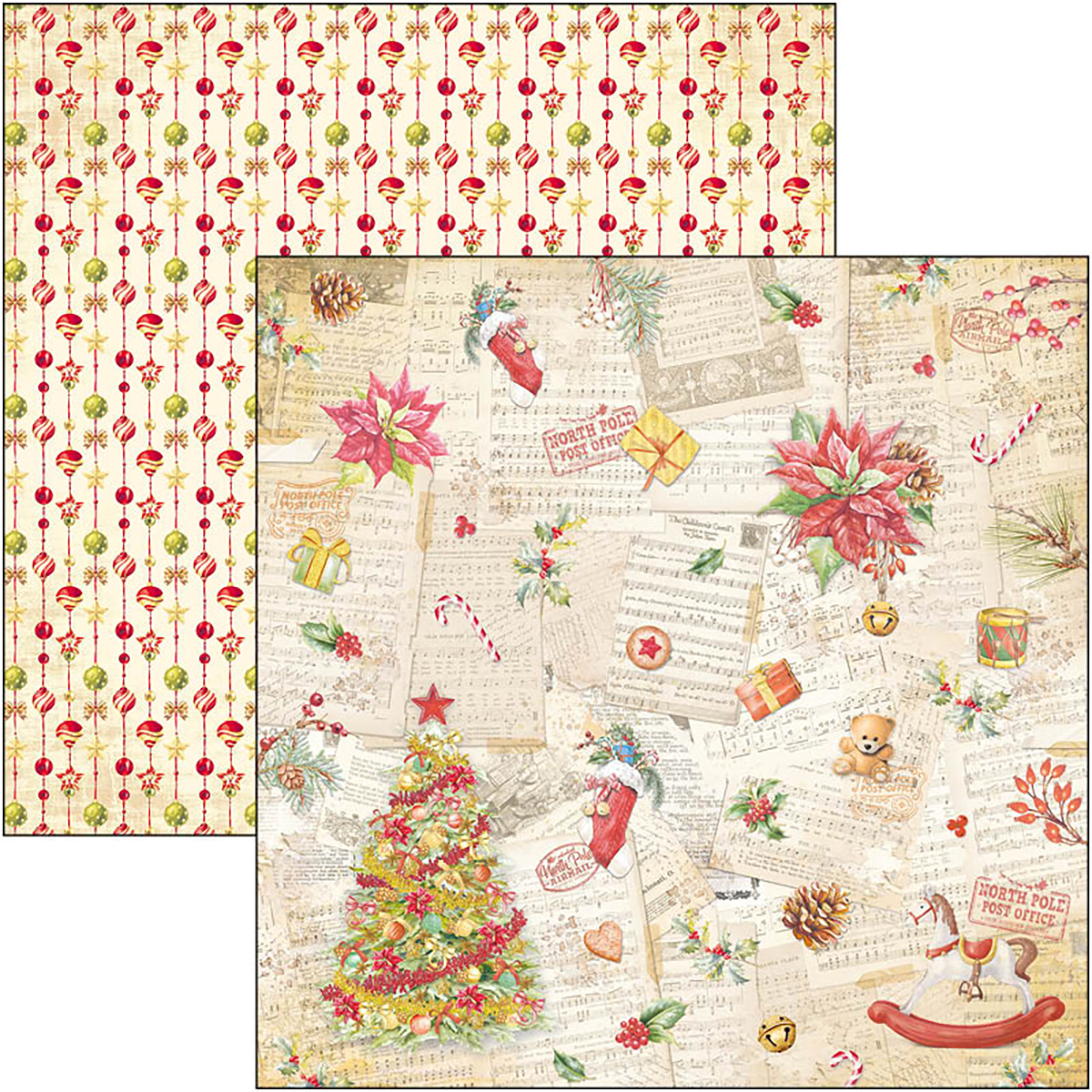Ciao Bella - Dear Santa - Paper Pack  (8 ark)  12 x 12"