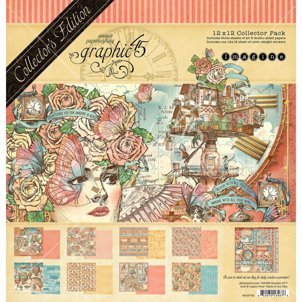 Graphic45 - Imagine - Collectors Pack - 12 x 12"