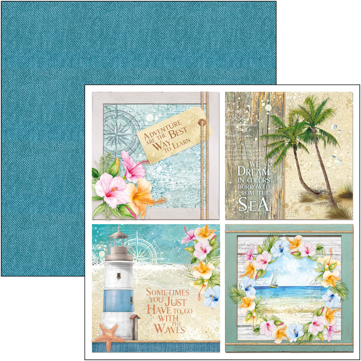Ciao Bella - Summer Breeze - Paper Pack (8 ark) 12 x 12"