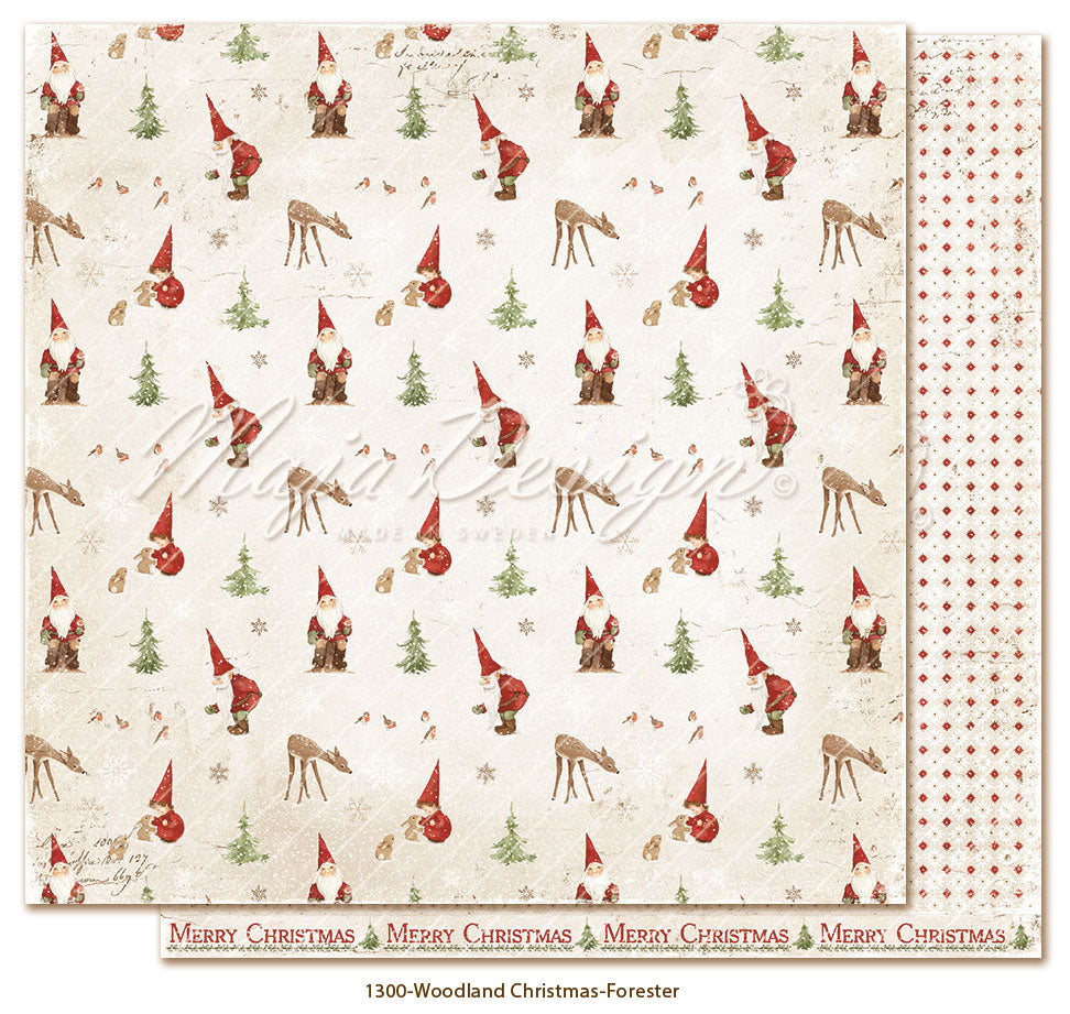 Maja Design - Woodland Christmas - Collection Pack m/monochrome ark - 12 x 12"