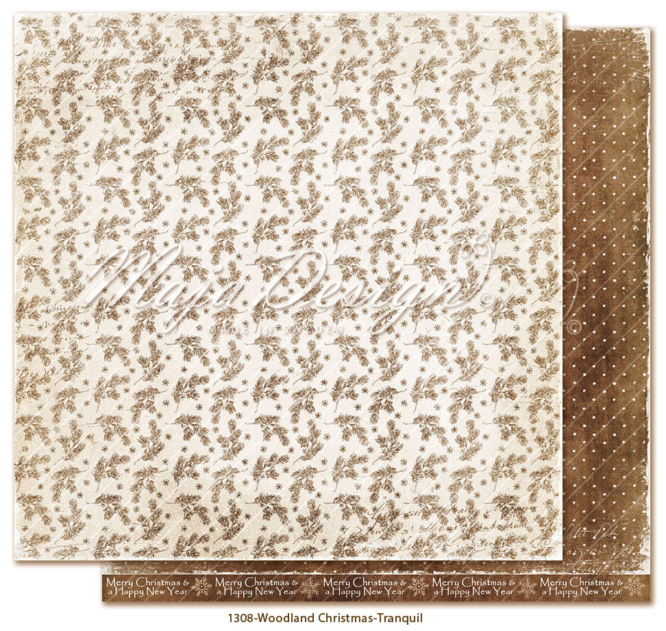 Maja Design - Woodland Christmas - Collection Pack m/monochrome ark - 12 x 12"