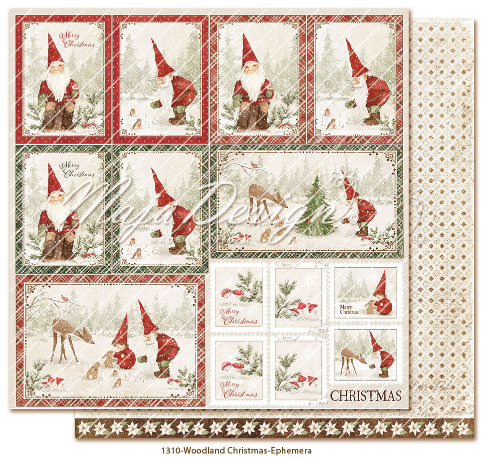 Maja Design - Woodland Christmas - Collection Pack m/monochrome ark - 12 x 12"