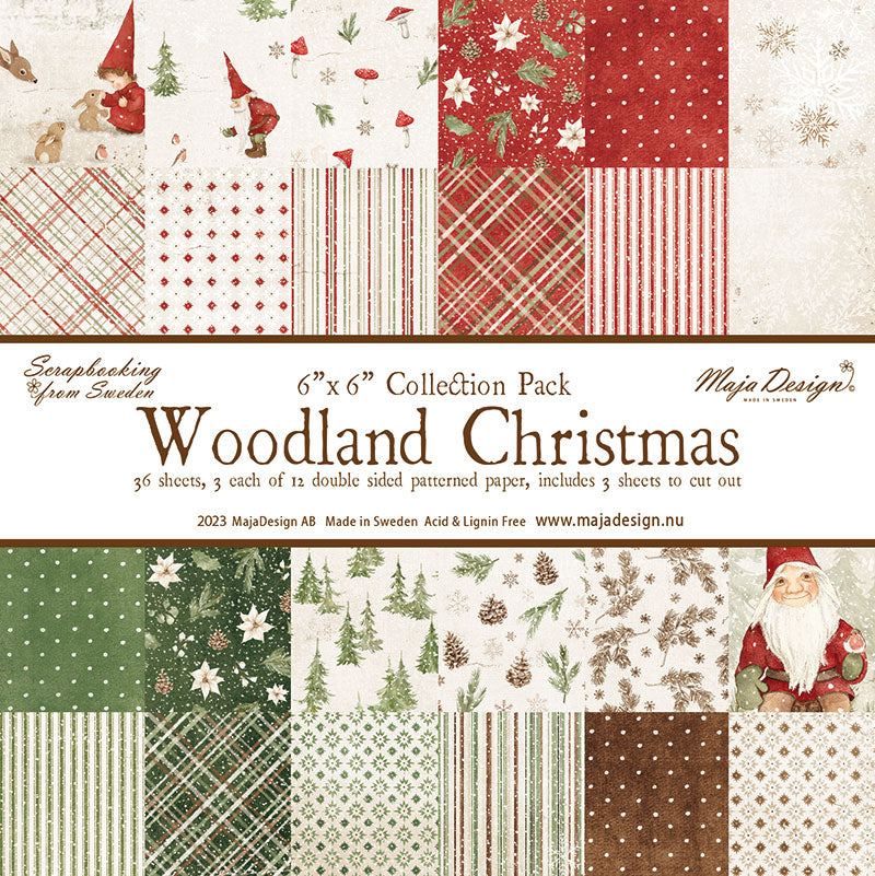 Maja Design - Woodland Christmas - Paper Pack - 6 x 6"