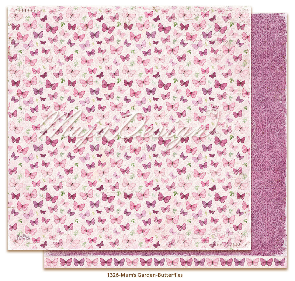 Maja Design - Mum's Garden - Collection Pack m/monochrome ark - 12 x 12"