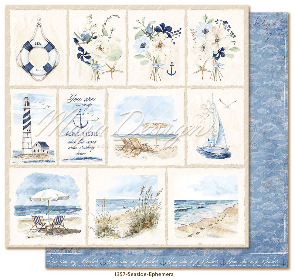 Maja Design - Seaside - Ephemera - 12 x 12"