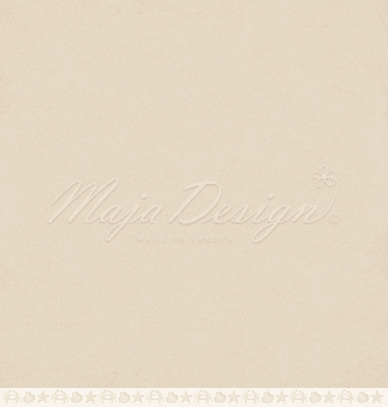 Maja Design - Seaside - Mono - White sand  12 x 12"