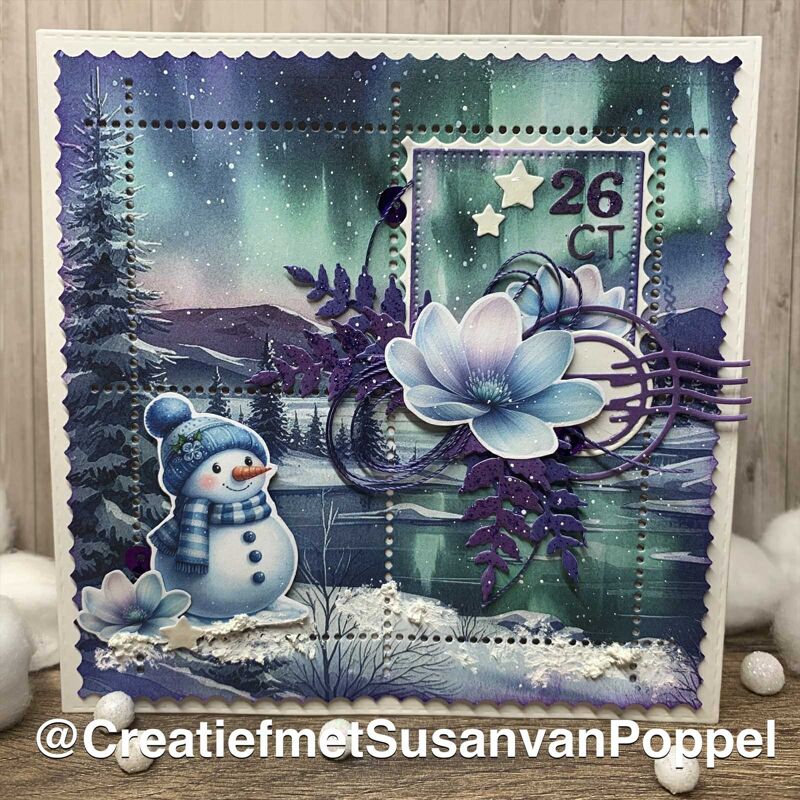 Crealies - Dies - Postage Stamp Sheet - Square Susan