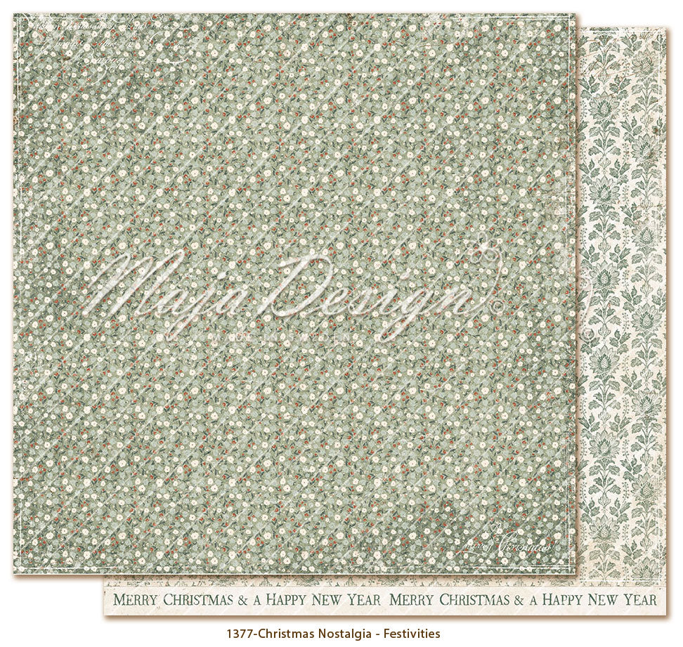 Maja Design - Christmas Nostalgia - Collection Pack m/monochrome ark - 12 x 12"