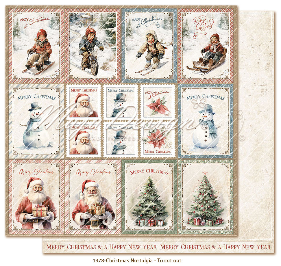 Maja Design - Christmas Nostalgia - To cut out -  12 x 12"