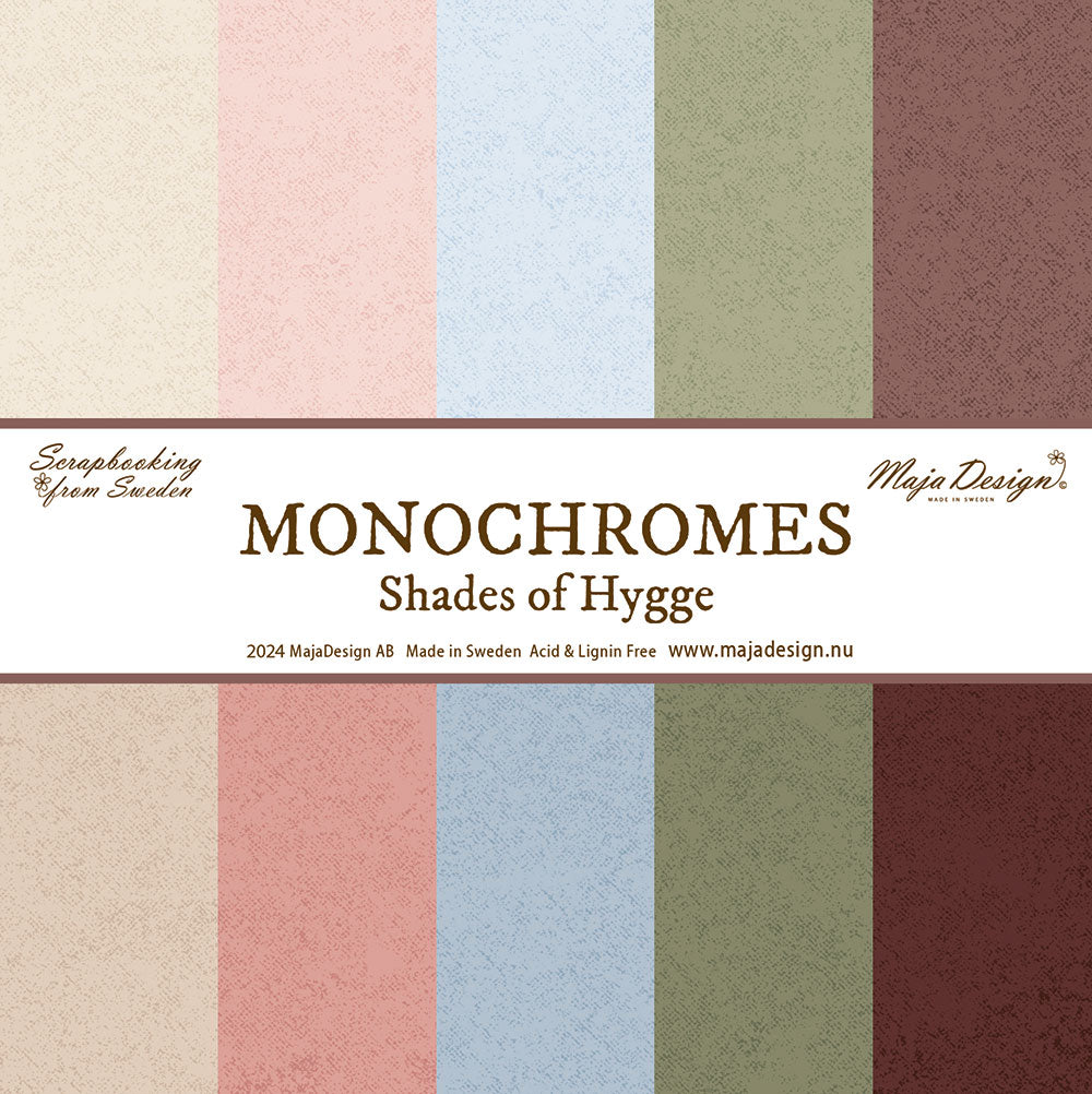 Maja Design - Shades of Hygge - Monochrom - Hele serien ( 5ark)