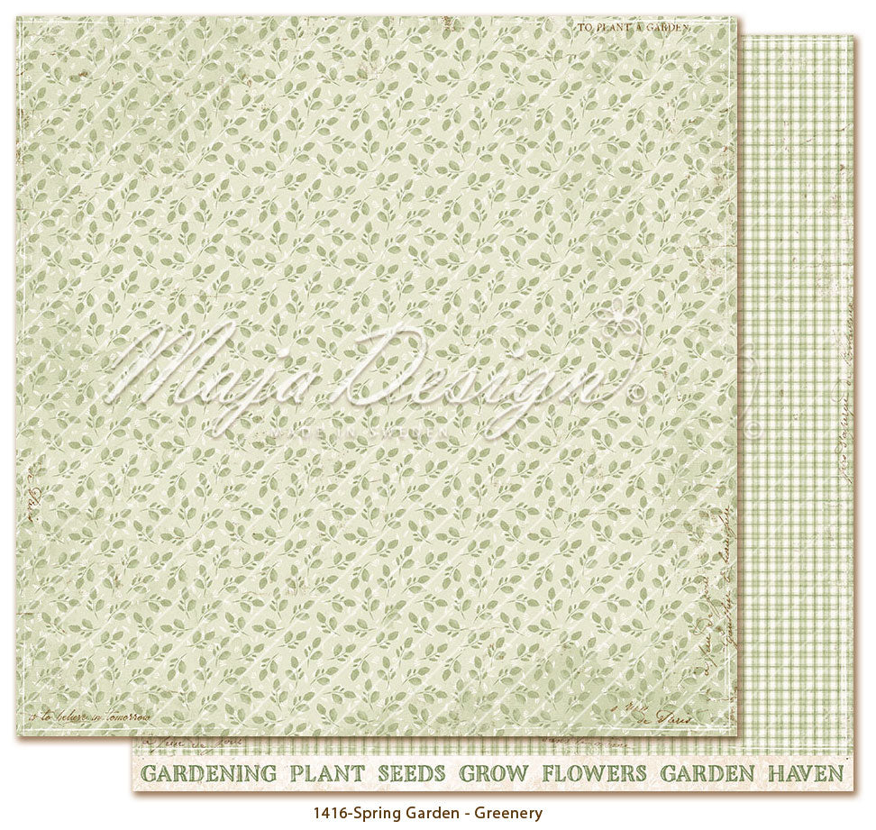 Maja Design - Spring Garden - Greenery  -  12 x 12"