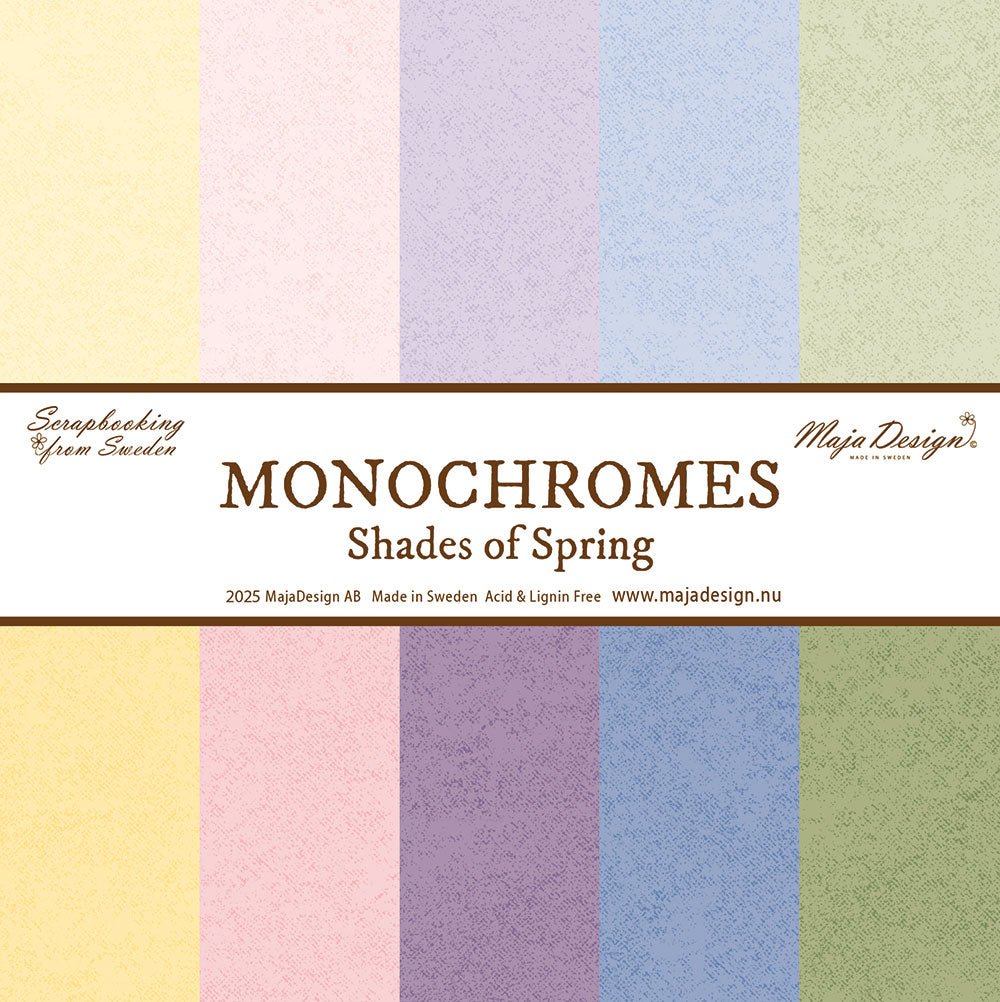 Maja Design - Spring Garden - Monochrom - Hele serien (5 ark)
