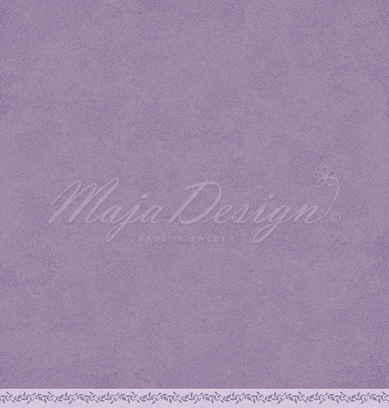 Maja Design - Spring Garden - Mono - Violet - 12 x 12"