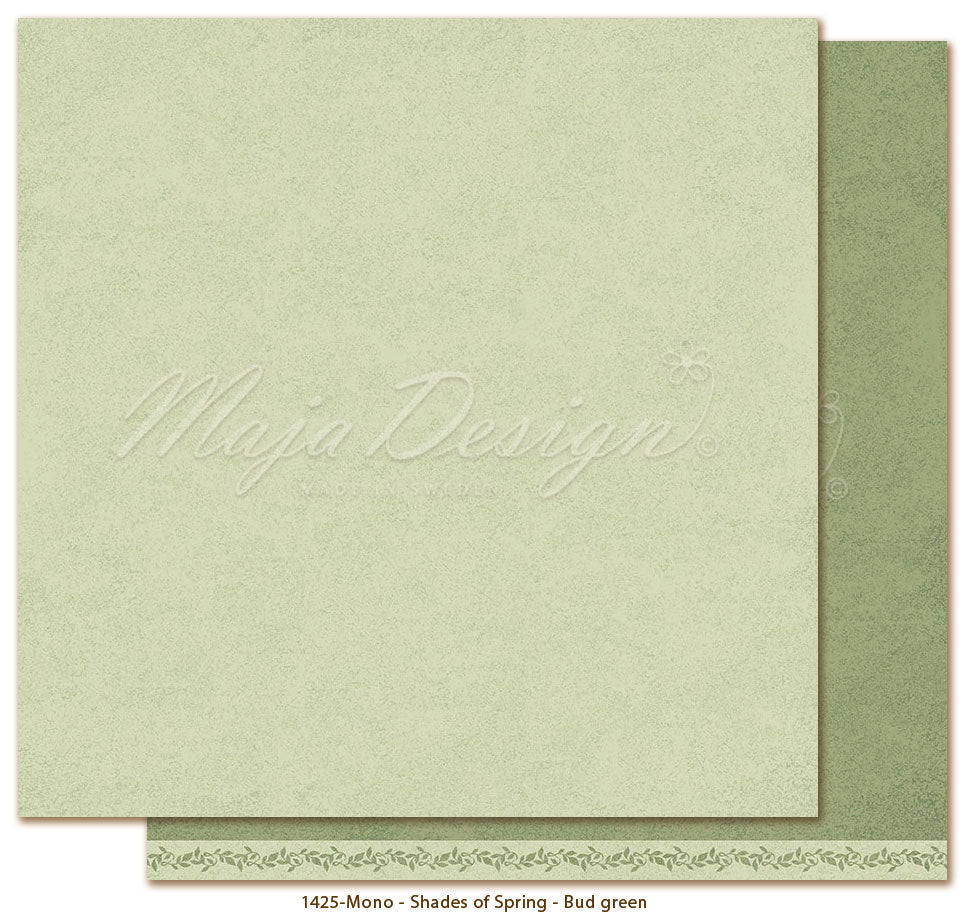 Maja Design - Spring Garden - Mono - Bud Green - 12 x 12"