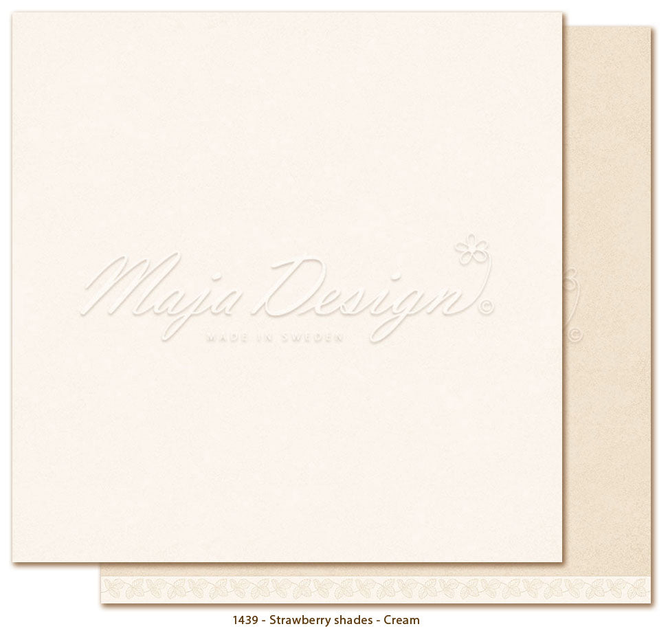 Maja Design - Strawberry - Mono - Cream - 12 x 12"