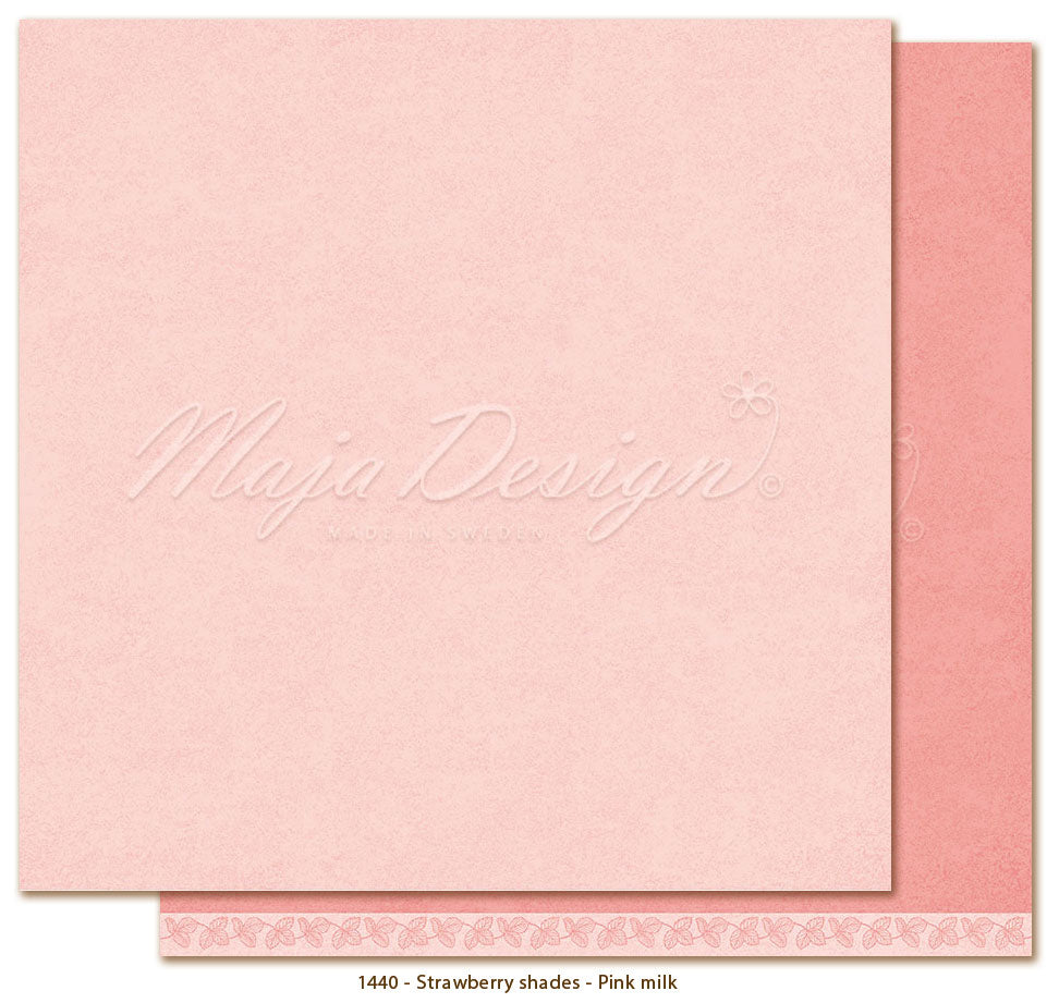 Maja Design - Strawberry - Mono - Pink milk - 12 x 12"