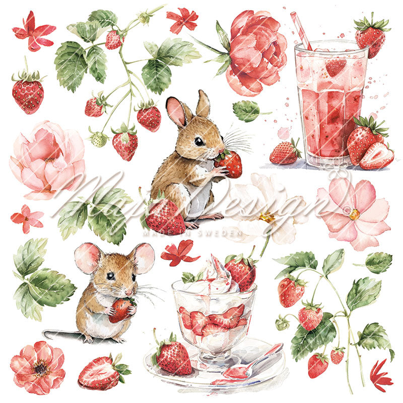 Maja Design -  Strawberry thief - Paper Pack - 6 x 6"