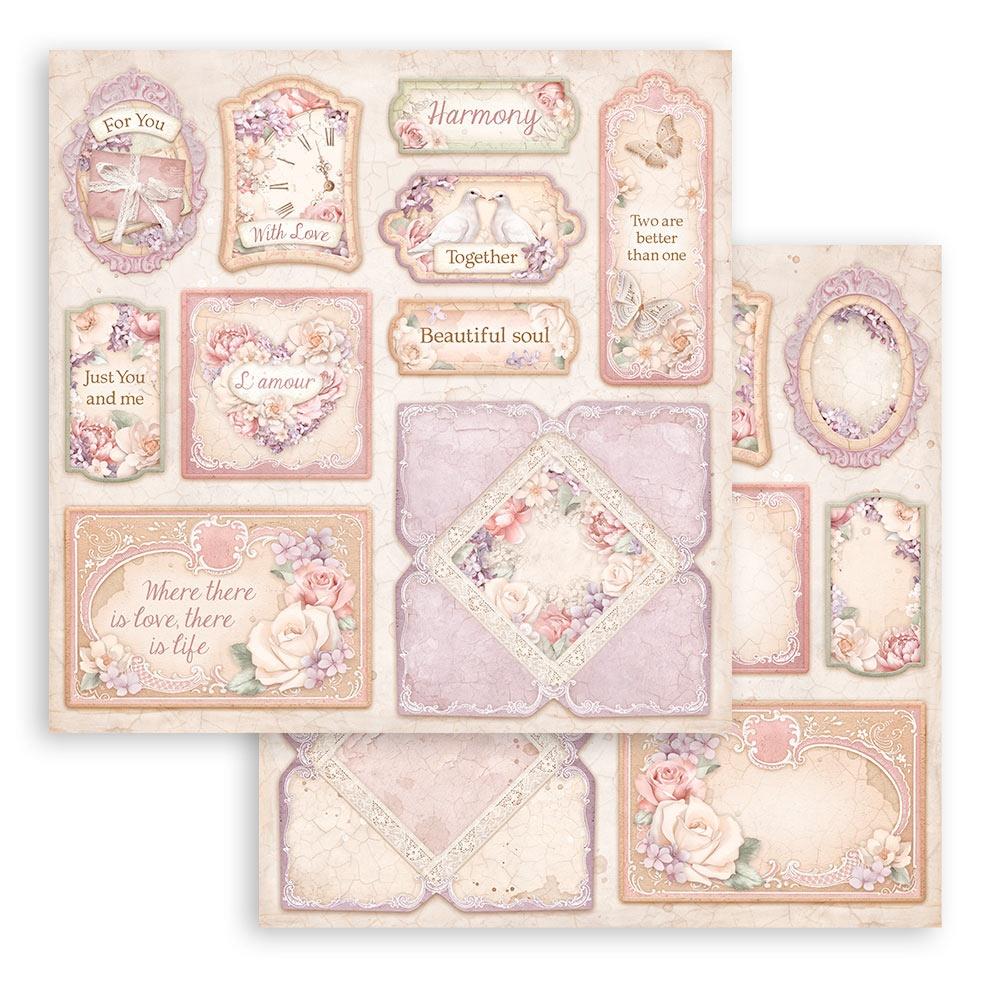Stamperia  - Romance Forever  - Paper Pad  10 pk - 12 x 12"