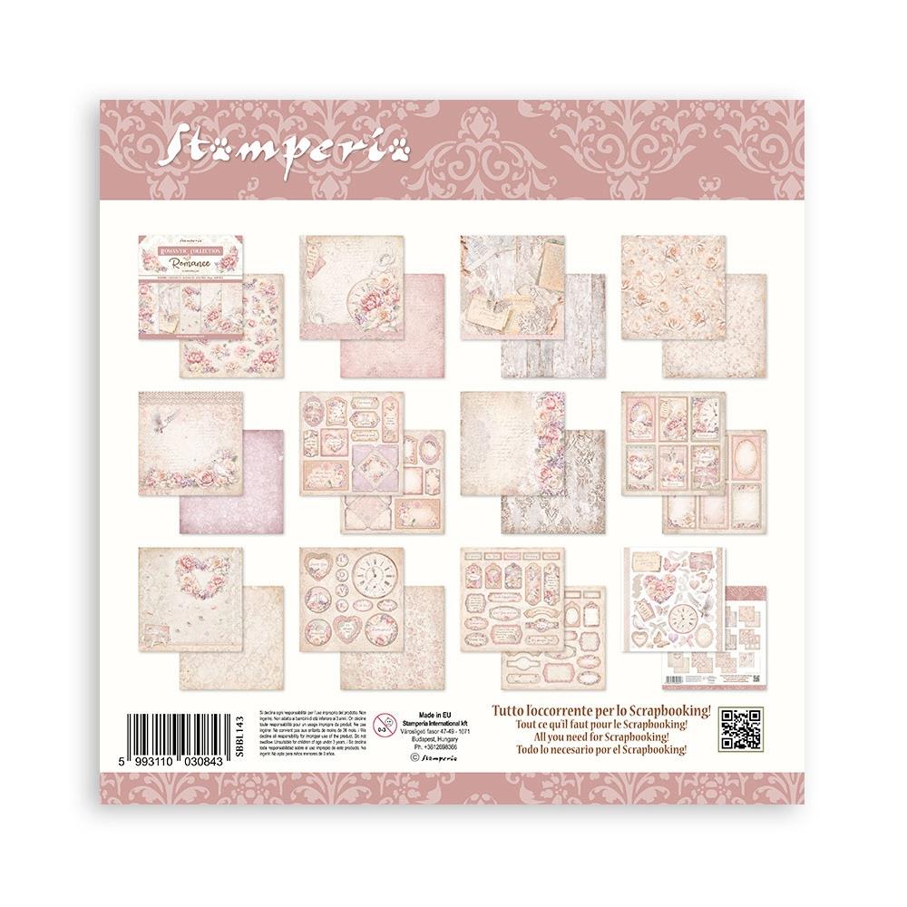 Stamperia  - Romance Forever  - Paper Pad  10 pk - 12 x 12"