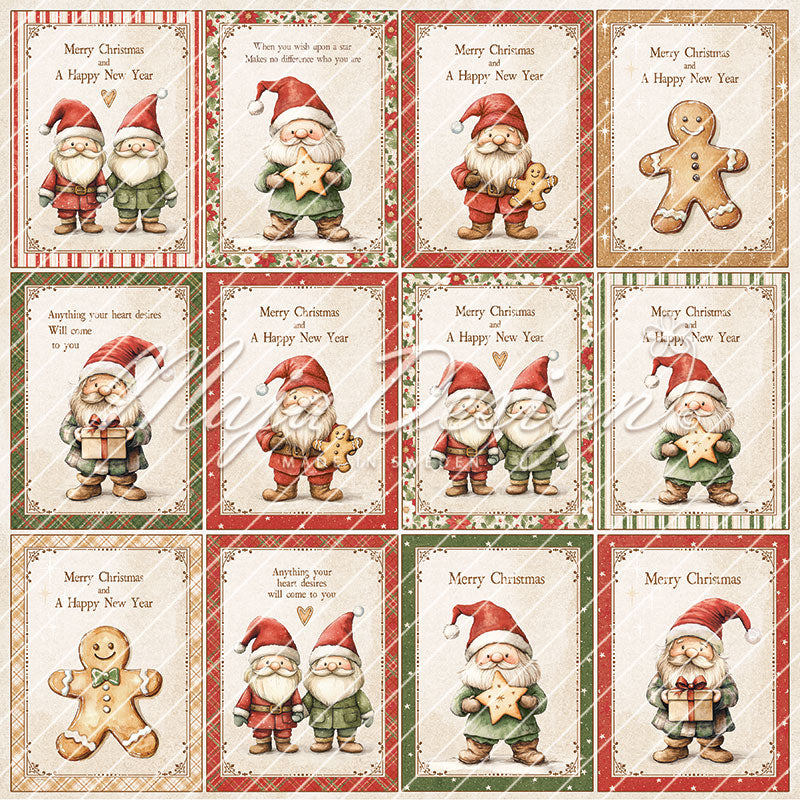 Maja Design - Christmas Wish - Collection Pack m/monochrome ark - 12 x 12"