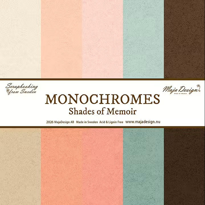 Maja Design - Memoir - Monochrome - Hele serien - 5 ark