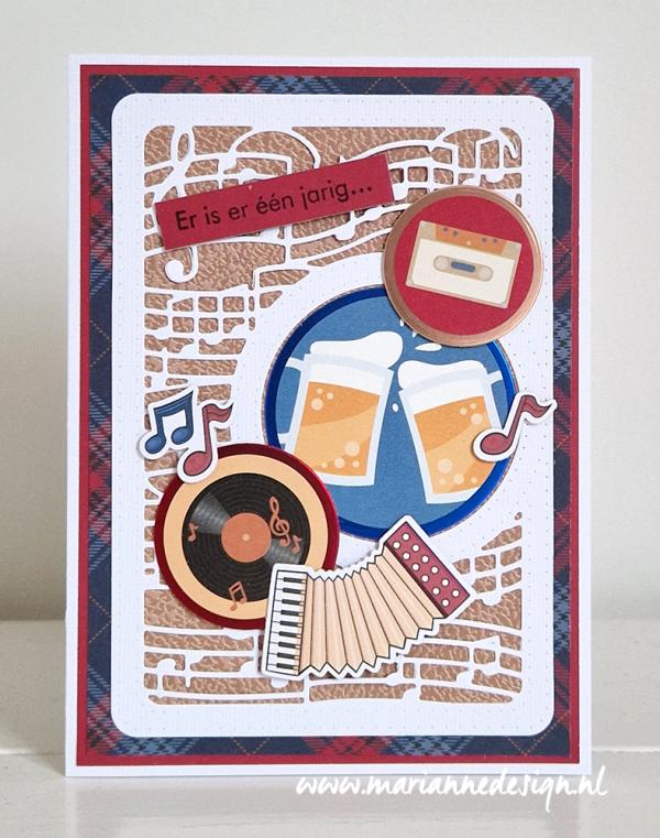 Marianne Design - Klistremerker - Hi Handsome