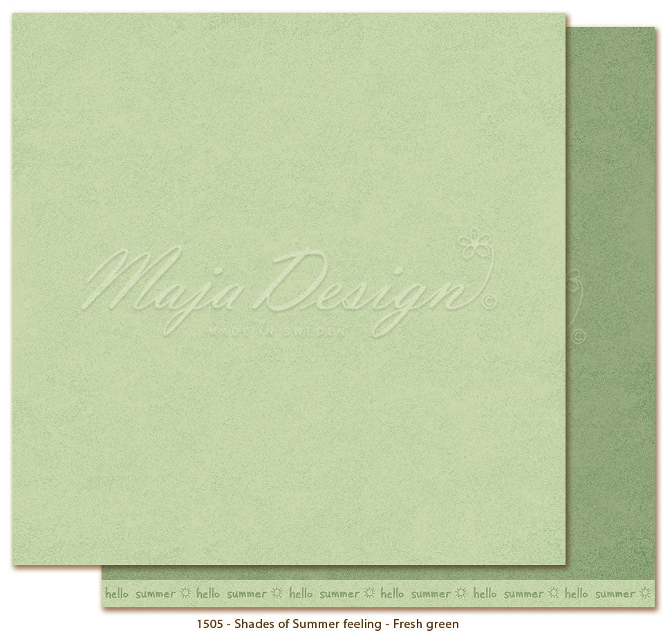 Maja Design - Shades of Summer Feeling - Mono Fresh Green - 12 x 12"