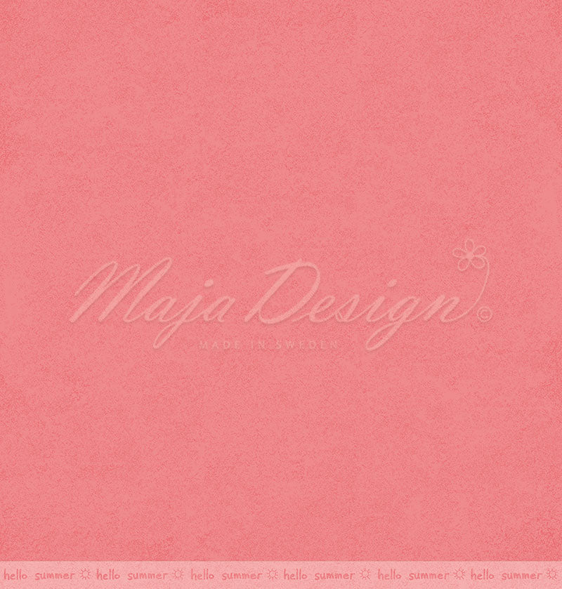 Maja Design - Shades of Summer Feeling - Mono Flirty Pink - 12 x 12"