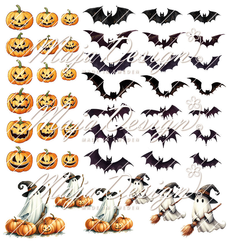 Maja Design - halloween - Collection Pack m/monochrome ark - 12 x 12"