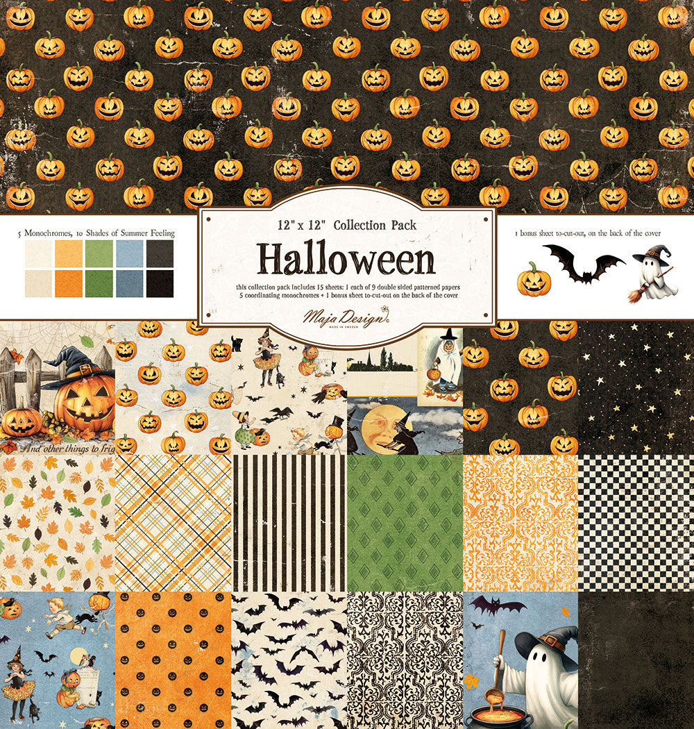 Maja Design - halloween - Collection Pack m/monochrome ark - 12 x 12"