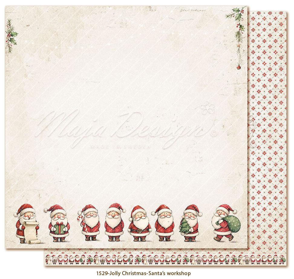 Maja Design - Jolly Christmas- Collection Pack m/monochrome ark - 12 x 12"