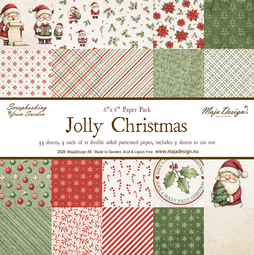 Maja Design - Jolly Christmas - Paper Pack - 6 x 6"