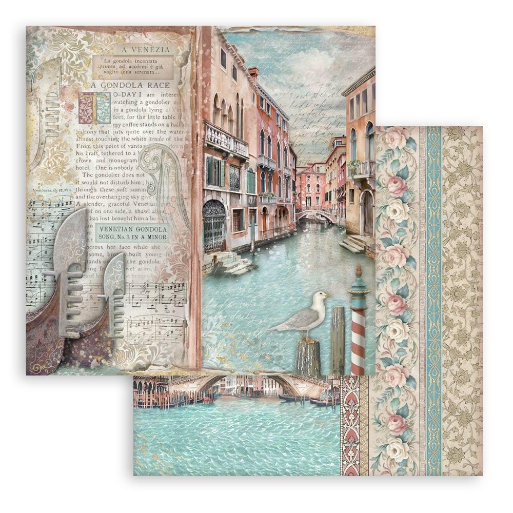Stamperia - Venice City of Art - Paper Pad - 8 x 8" (10 sheets)
