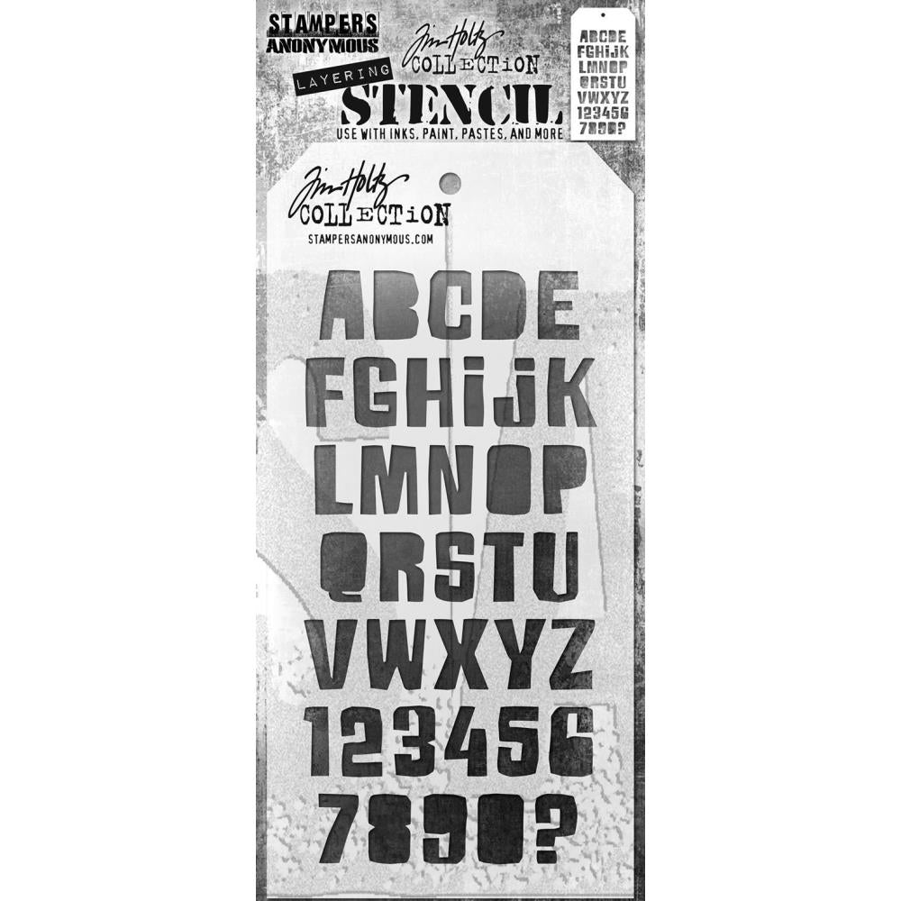 Tim Holtz -  Stencil - Cut Out Alpha