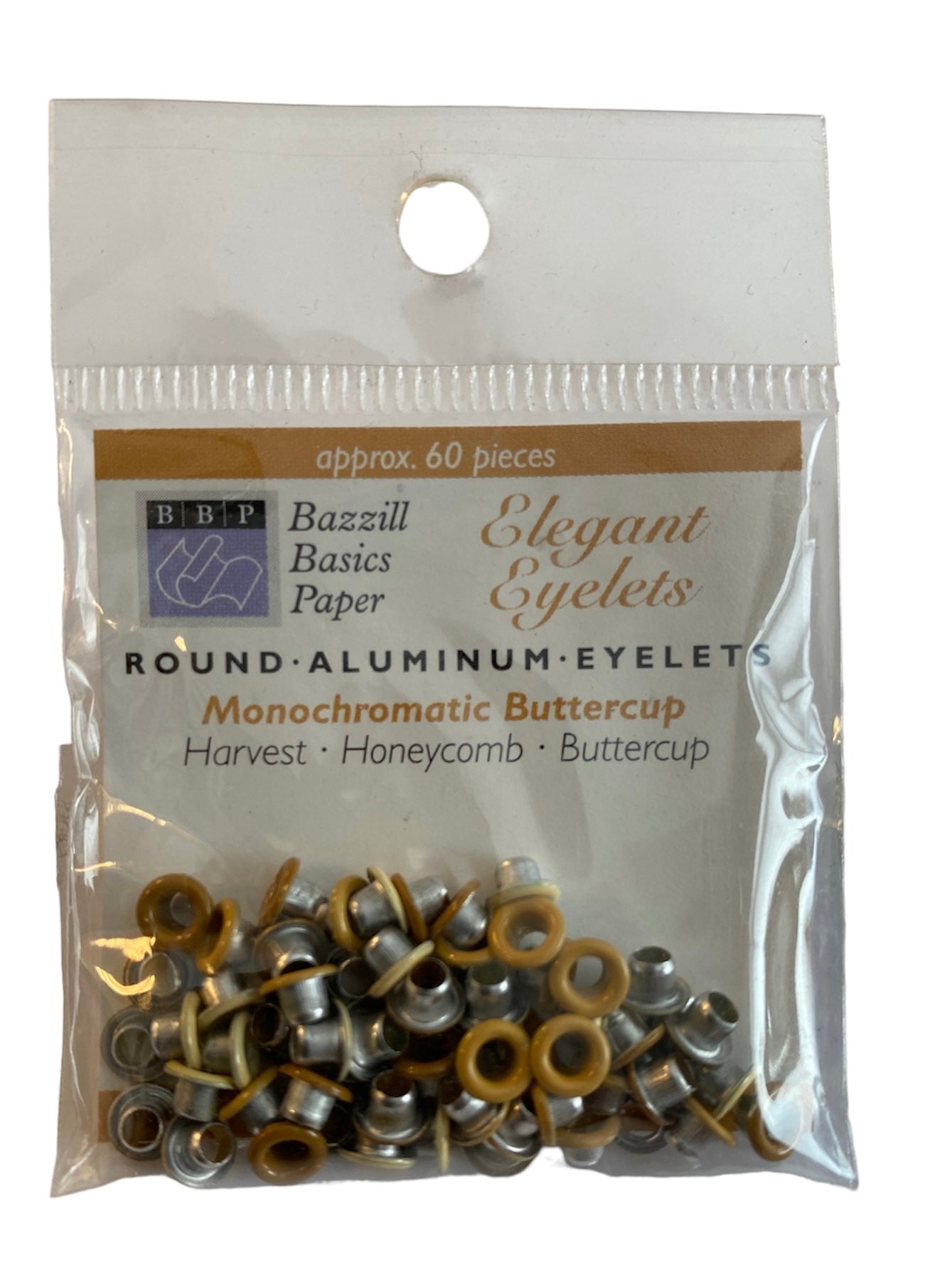 Bazzill - Eyelets - 1/8" - Monochrome Buttercup