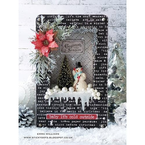 Sizzix - Tim Holtz Alterations - Thinlits - Mini Holiday Greens