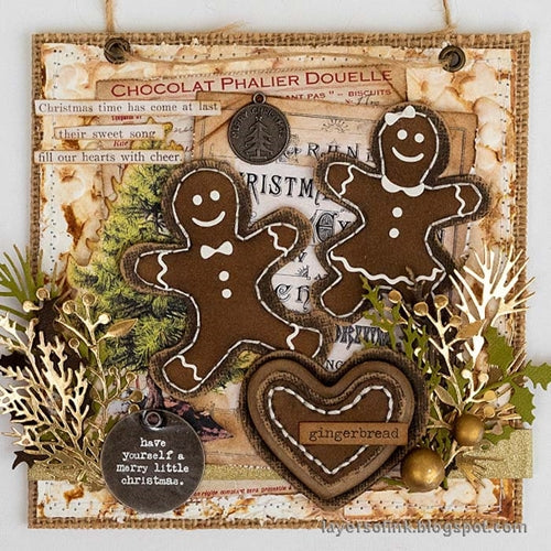 Sizzix - Tim Holtz Alterations - Thinlits - Mini Holiday Greens