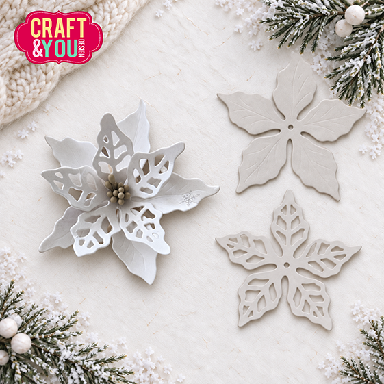 Craft and You - Dies - Poinsettia 1 by Magda