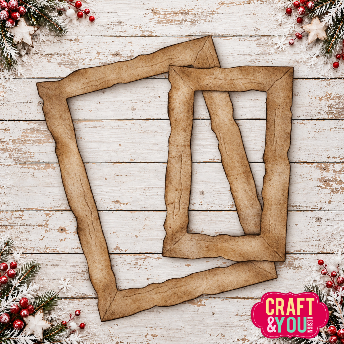 Craft and You - Dies - Wooden Old Frame by Gosia