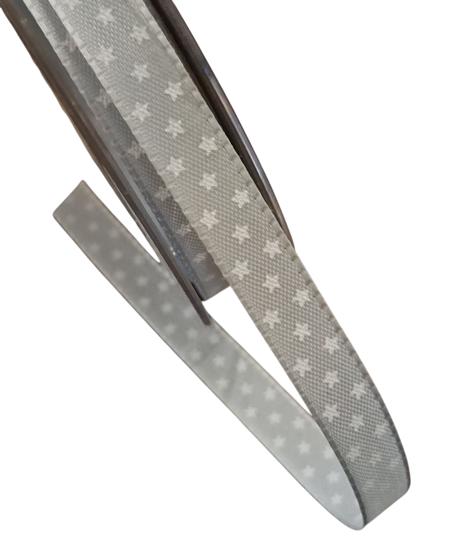 Bånd - Small Stars - Lys Grå - (metervis)