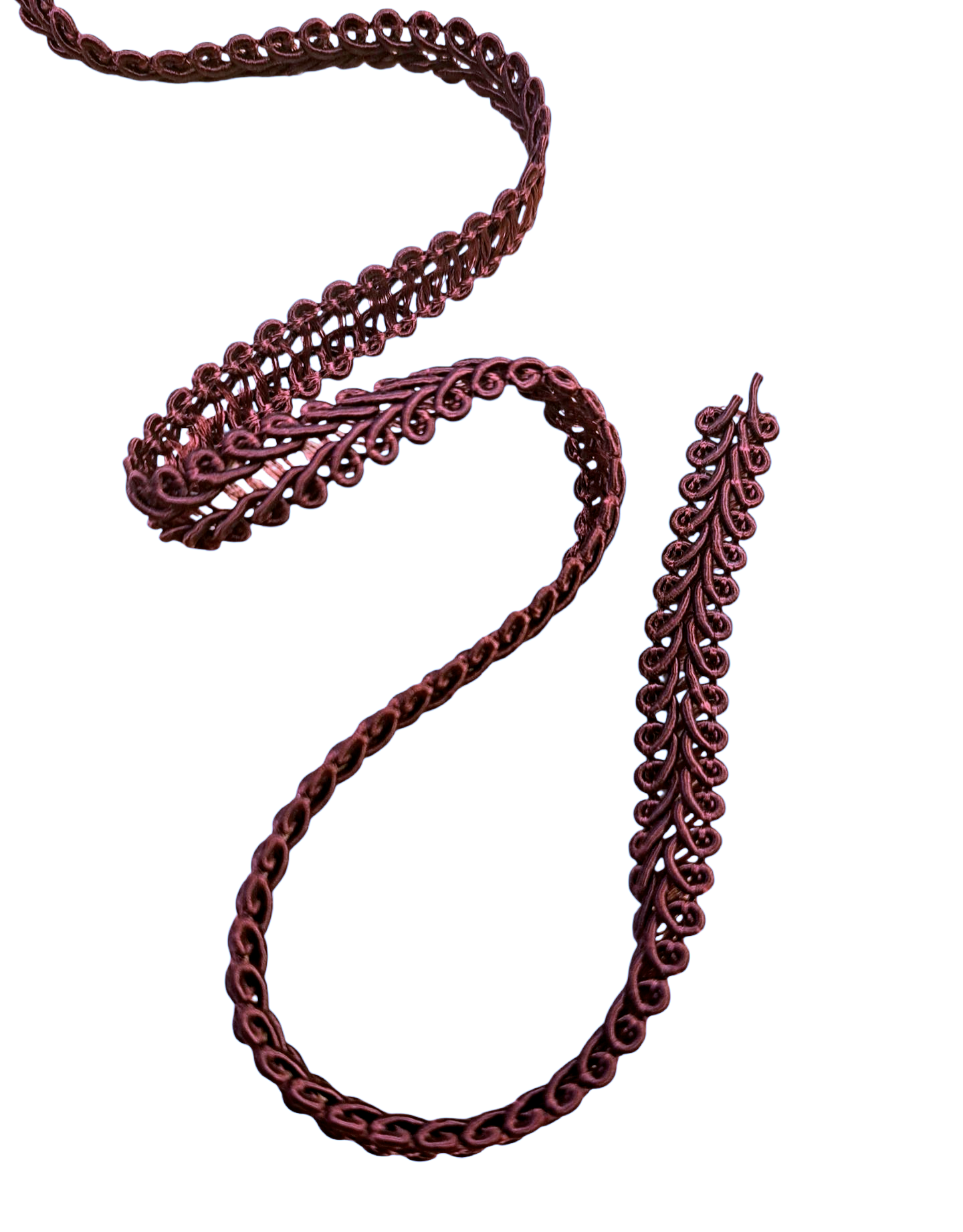 Edelweiss - Ringlets Ribbon - Burgundy METERSVIS