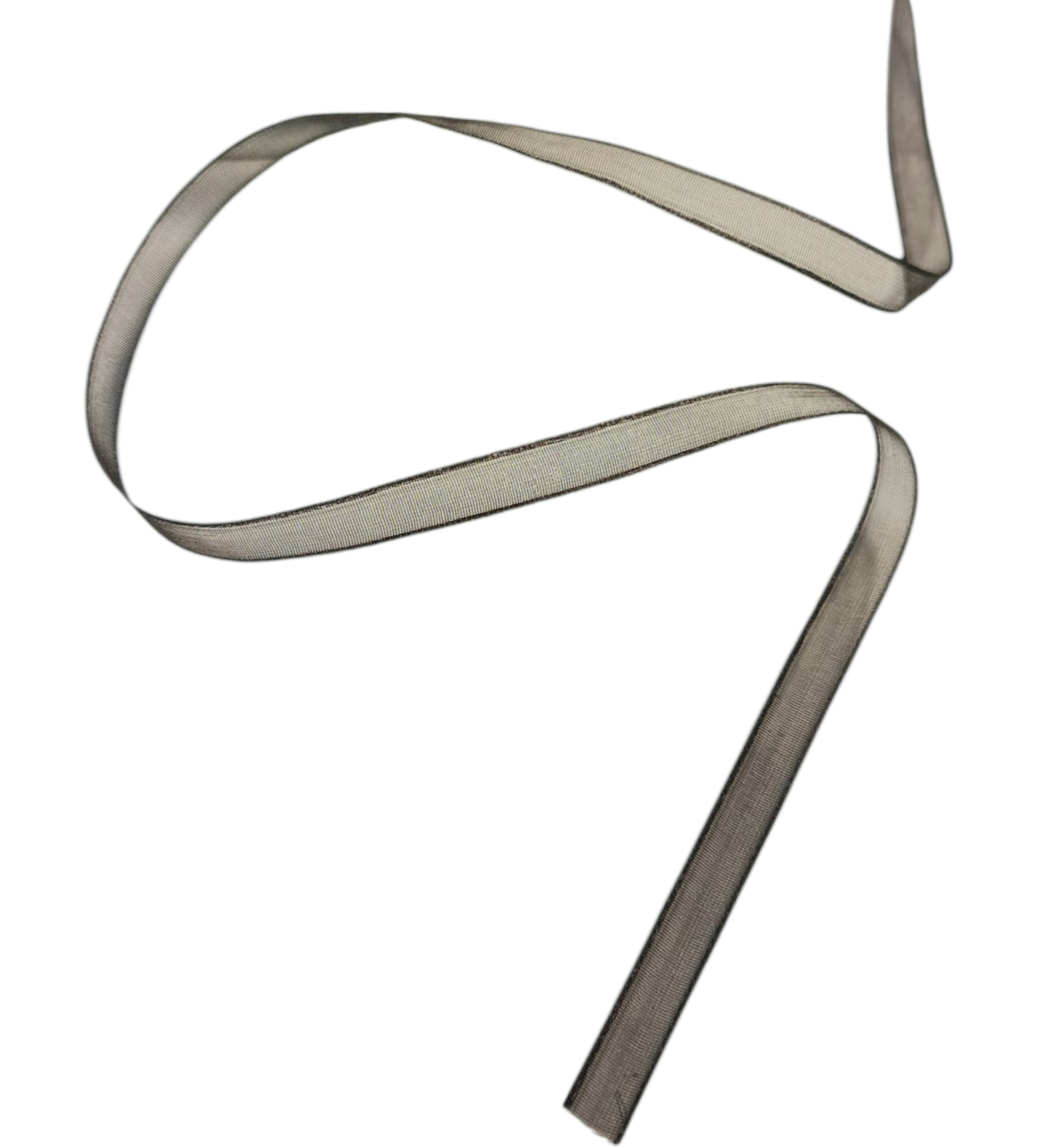 Bånd - Sheer - Organza - Mørk brun - 0,6 cm - METERSVIS