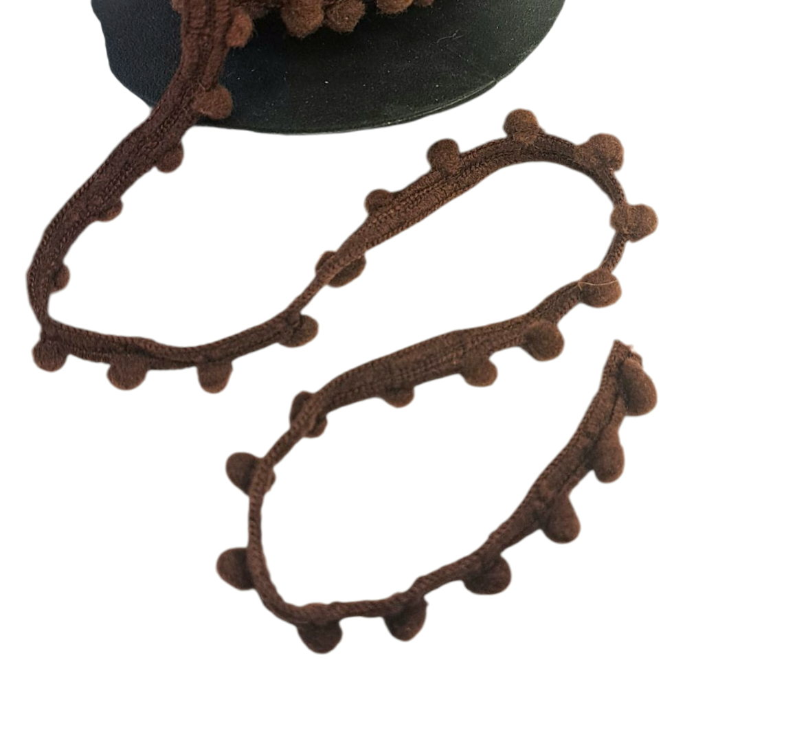 Maya Road: Pom Pom Trim - Brown (metervis)