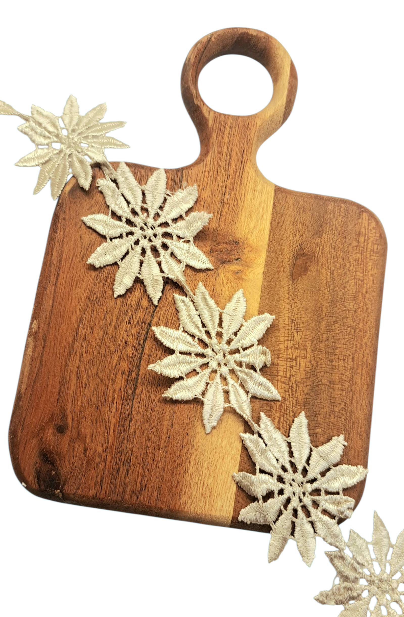 Maya Road - Mums Vintage Lace Trim - Silver