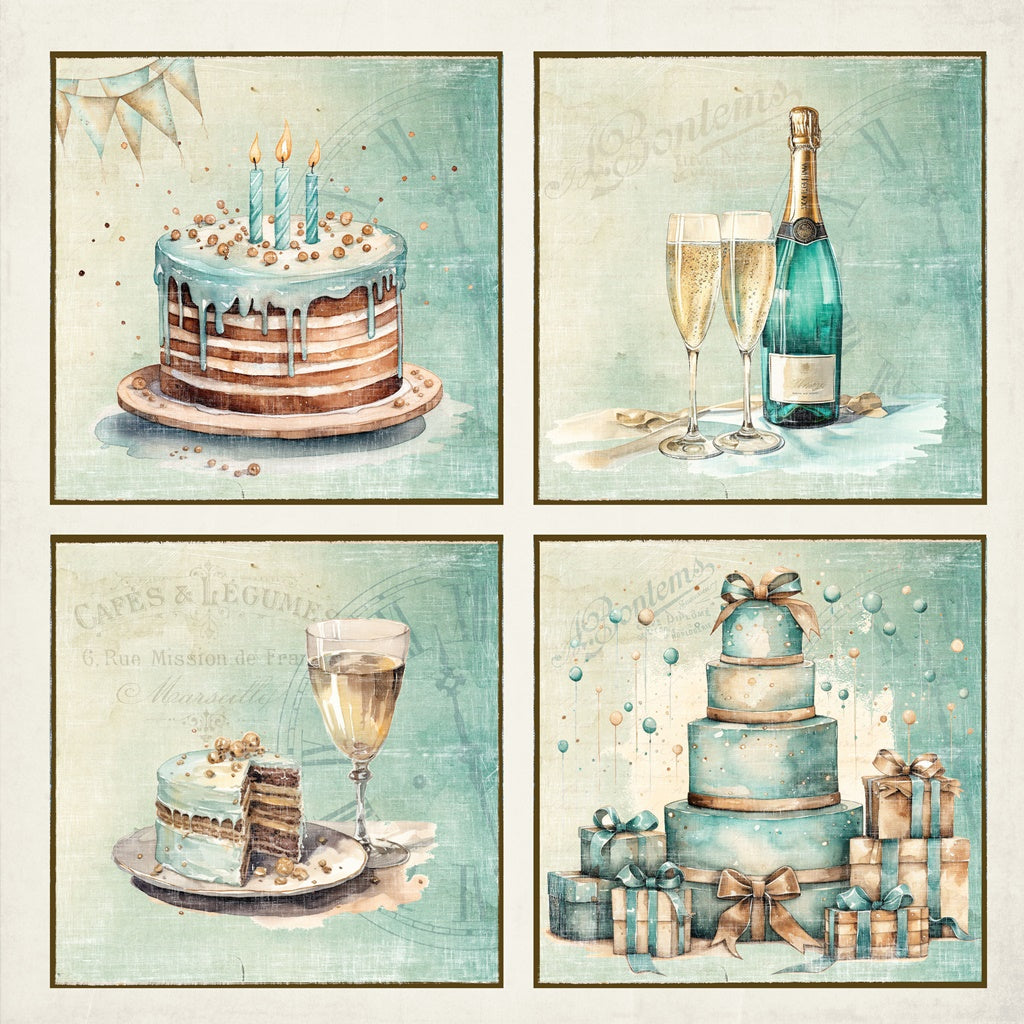 Reprint - Birthday - Cards - 12 x 12"
